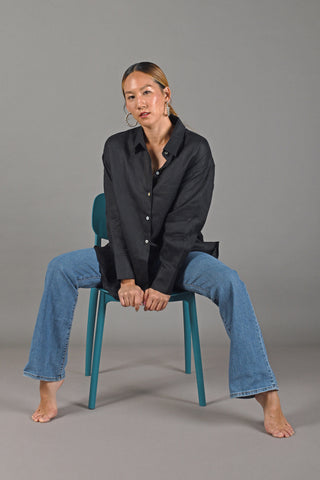 Linen Boyfriend Shirt